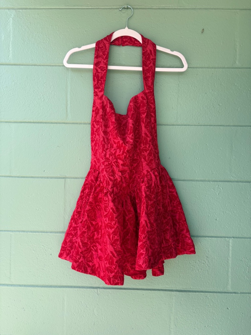 Red Halter Dress